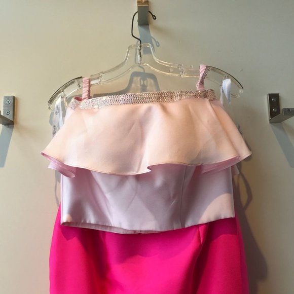 Mon Cheri 'Ellie Wilde' Two-Tone Two-Piece Gown - Picture 4 of 6